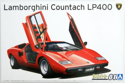 Aoshima 58046 1/24 1974 Lamborghini Countach LP400 Sports Car