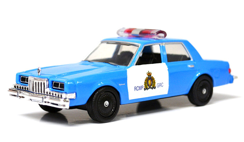 Motormax 79472 1/43 Scale RCMP - 1983 Dodge Diplomat Police Cruiser Royal