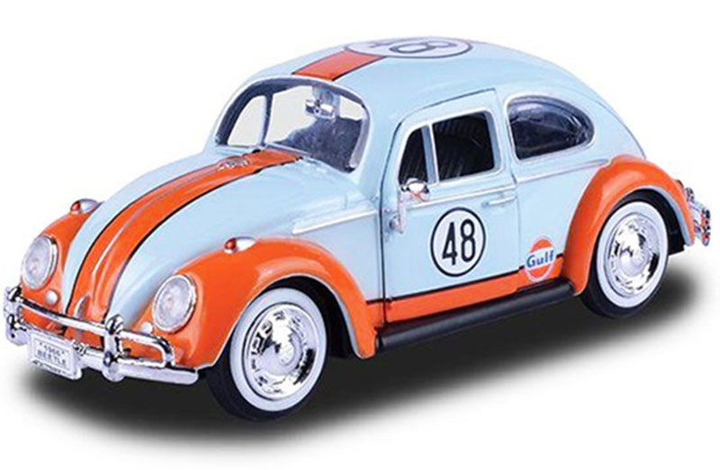 Motormax 79655 1/24 Scale Gulf - 1966 Volkswagen Beetle