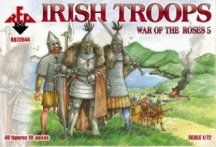 Red Box Figures 72044 1/72 War of the Roses: Irish Troops (40)