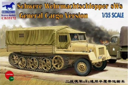 Bronco Models 35172 1/35 German sWs General Cargo Version Halftrack