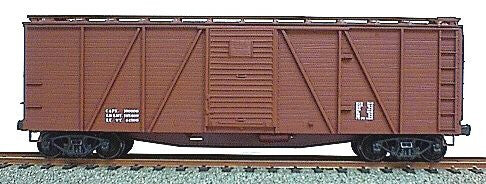 Accurail 7198 Ho 40' Wood Boxcar Data Red