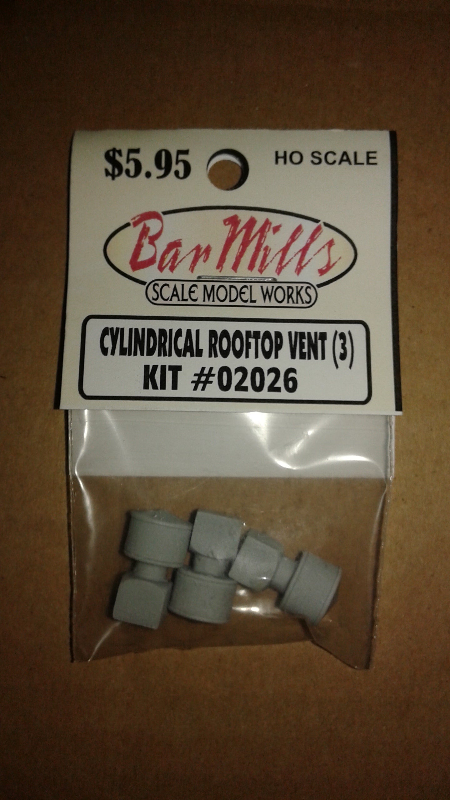 Bar Mills 2026 Ho Cylindrical Roof Vents 3Pk