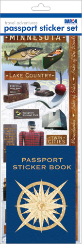Daron Passport Sticker Sets PP59196 Passport Sticker Set-Minnesota (**)