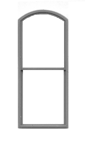 Tichy Trains 8044 HO Dbl Hung Arch Top Masonry 36"w x 96"h (12) (D)