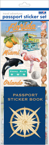 Daron Passport Sticker Sets PP59222 Passport Sticker Set-Florida #2 (**)