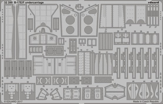 Eduard 32399 1/32 Aircraft- B17E/F Undercarriage for HKM (D)