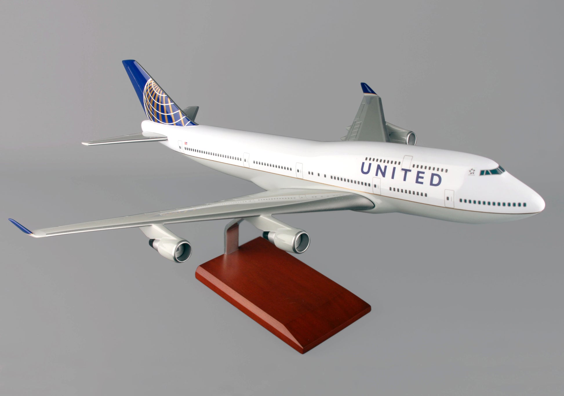 Executive Series G38010 Exec Ser United 747-400 1/100 Post Continental Merger(Kb747C