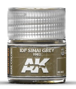 AK Interactive RC95 Real Colors: IDF Sinai Grey 1982 Acrylic Lacquer Paint 10ml Bottle