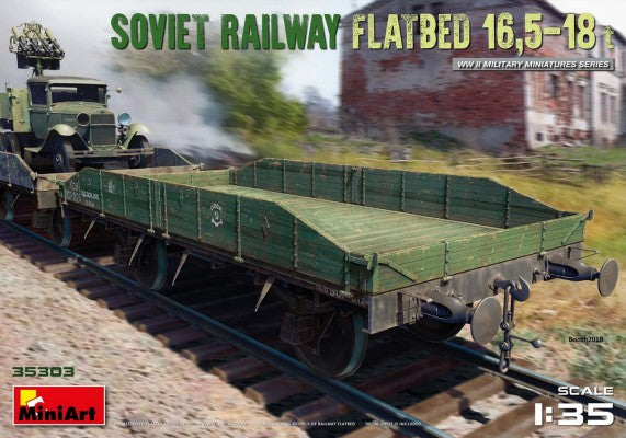 MiniArt 35303 1/35 WWII Soviet 16.5-18-Ton Railway Flatbed (D)