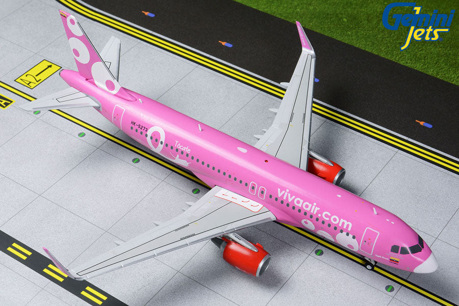 Gemini Jets 1/200 G2VVC823 Gemini200 Vivaair A320 1/200 Pink Livery Reg#Hk-5273
