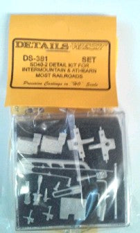 Details West 381 HO SD40-2 Detail Kit for Intermountain & Athearn, Most Railroads