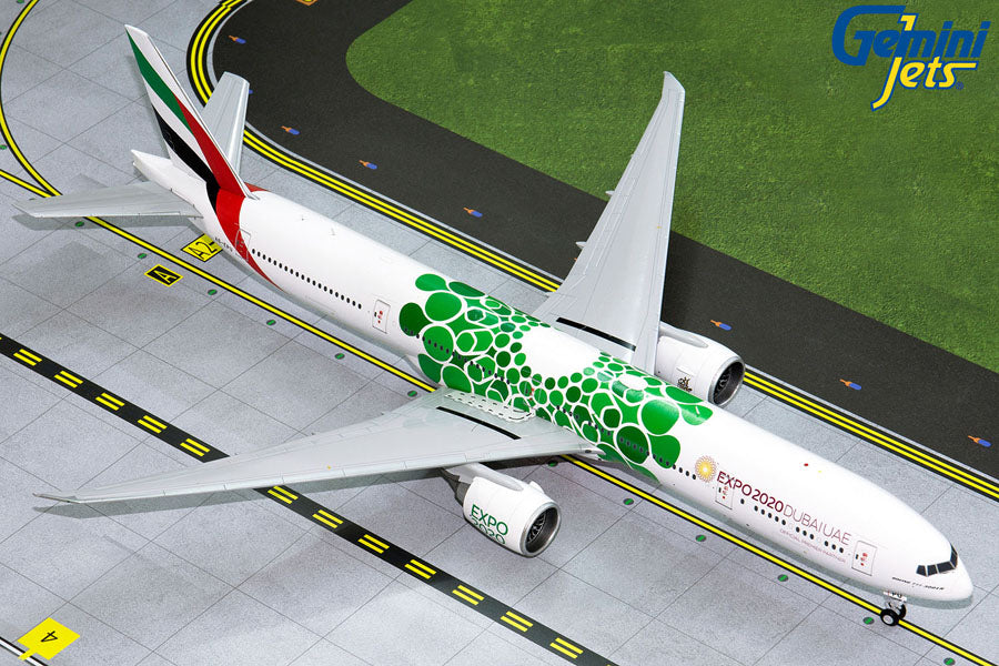 Gemini Jets 1/200 G2UAE799 Gemini200 Emirates 777-300Er 1/200 Green Expo 2020 Reg#A6Epu