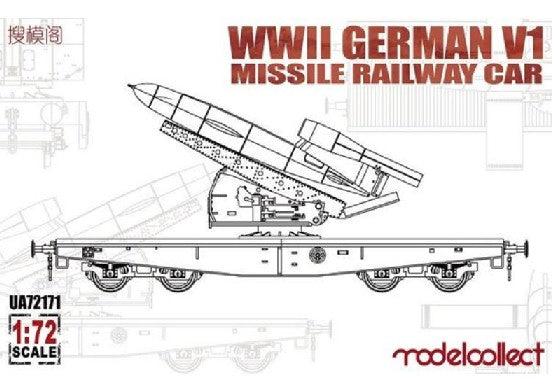 Modelcollect 72171 1/72 WWII German V1 Missile Railway Car