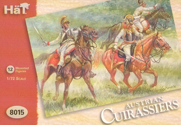 Hat Industries 8015 1/72 Napoleonic Austrian Cuirassiers & Horses (24)