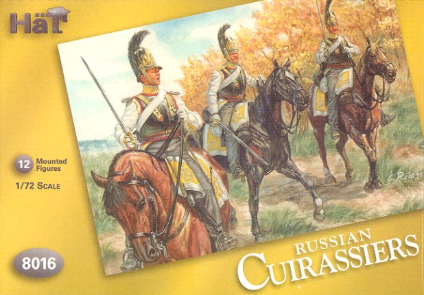 Hat Industries 8016 1/72 Napoleonic Russian Cuirassiers & Horses (24)