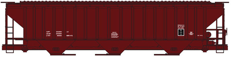 Accurail 6598 Ho Ps Grain Hopper Data M Red
