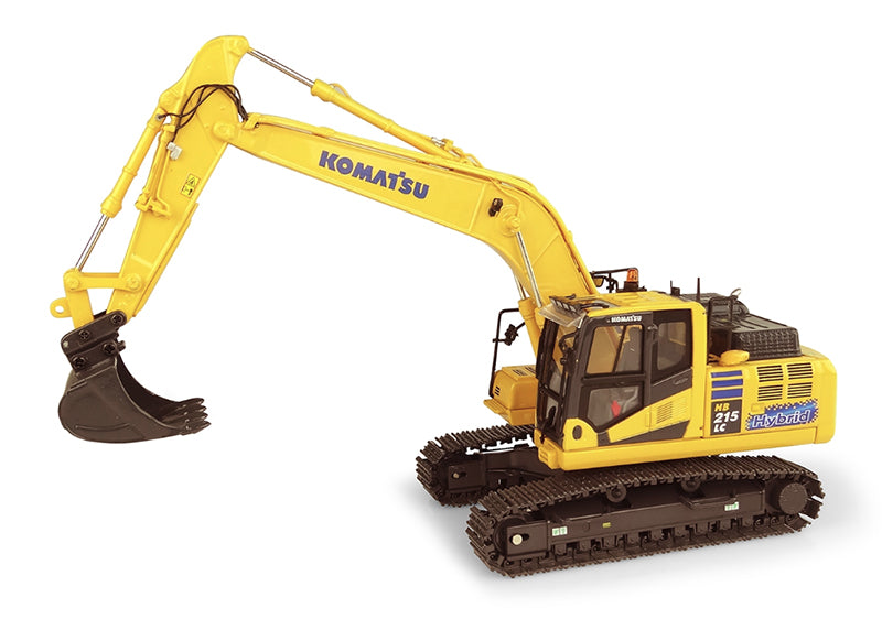 Universal Hobbies 8135 1/50 Scale Komatsu HB215 LC3 Hybrid Excavator Features: Body swivels