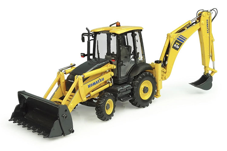 Universal Hobbies 8142 1/50 Scale Komatsu WB93-R 2WD Backhoe Loader Made of diecast