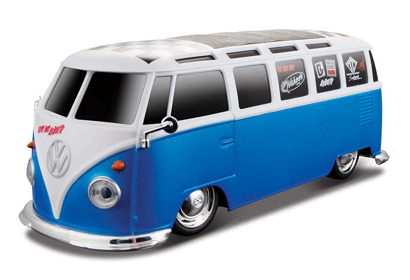 Maisto 81529WTBL 1/24 Scale R/C Volkswagen Van Samba