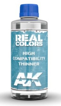 AK Interactive RC701 Real Colors: High Compatibility Thinner 200ml Bottle