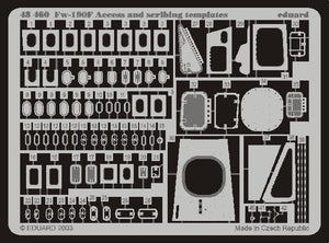 Eduard 48460 1/48 Aircraft- Fw190F Scribing Templates & Acc (D)