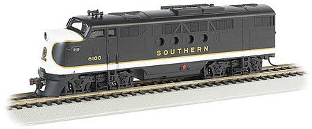 Bachmann 68914 HO Scale EMD FT-A - WowSound(R) and DCC -- Southern Railway (Tuxedo, black, white)