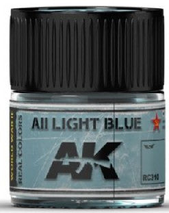 AK Interactive RC310 Real Colors: AII Light Blue Acrylic Lacquer Paint 10ml Bottle