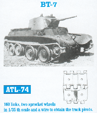 Friulmodel 74 1/35 BT7 Track Set (160 Links)