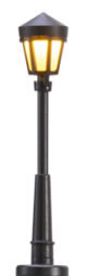 Brawa 83022 N Scale LED Park Light with Plug and Socket Base -- 1-3/8" 3.5cm