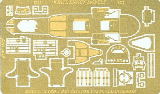White Ensign Models 7218 1/72 TBD Interior Detail Set for ARX