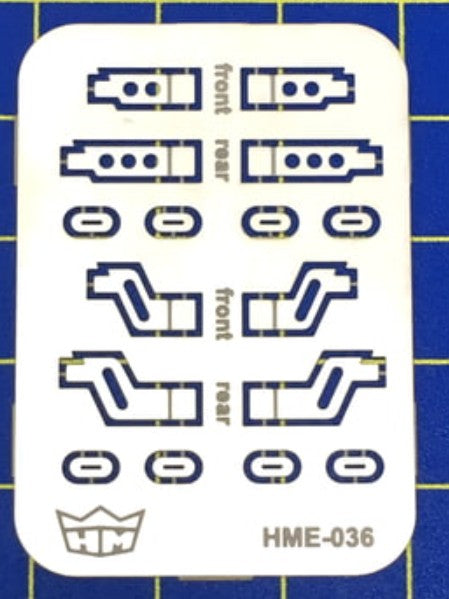 Highlight Model Studio 36 1/24-1/25 VW Beetle Bumper Front & Rear Brackets for TAM (2 different designs) (D)
