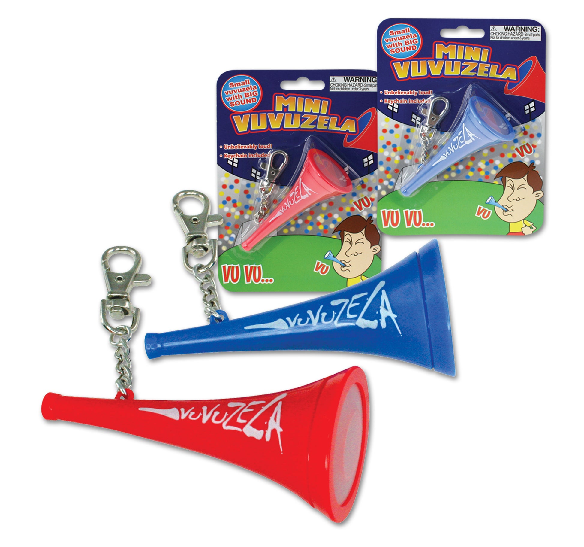 Daron Novelty FFFC22468 Vuvuzela Keychain (**)