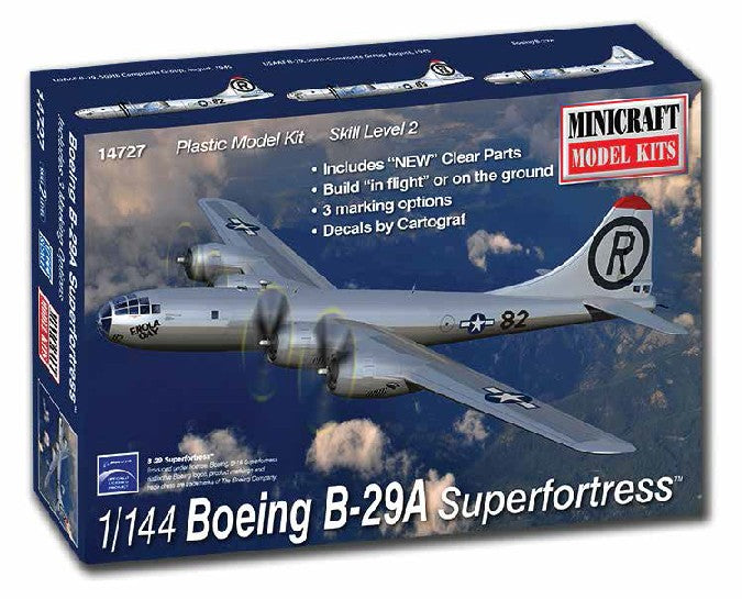 Minicraft 14727 1/144 B29A Superfortress Aircraft