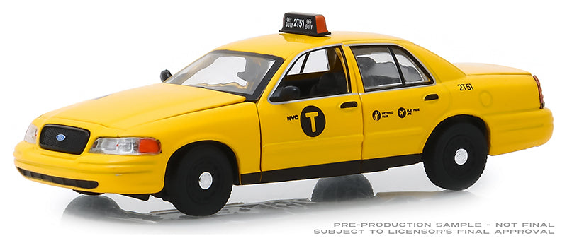 Greenlight 86164 1/43 Scale NYC Taxi - 2011 Ford Crown Victoria Authentic