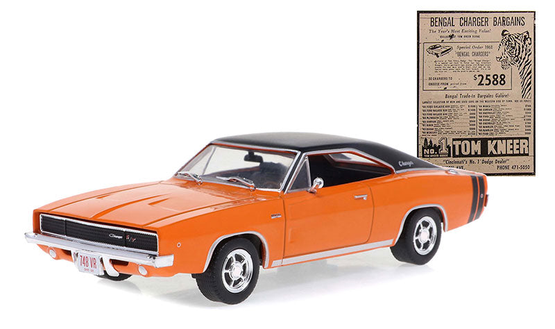 Greenlight 86354 1/43 Scale 1968 Dodge Bengal Charger R/T