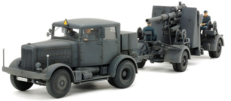Tamiya 37027 1/48 German SS10 Heavy Tractor & 88mm FlaK 37 Gun