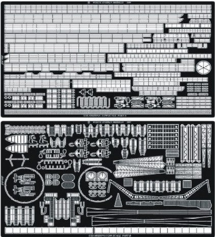 White Ensign Models 2002 1/200 USS Arizona Detail Set for TSM (D)
