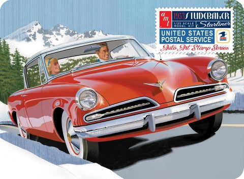 AMT Models 1251 1/25 1953 Studebaker Starliner Car in Collectible Tin (3 TINS PER BOX)