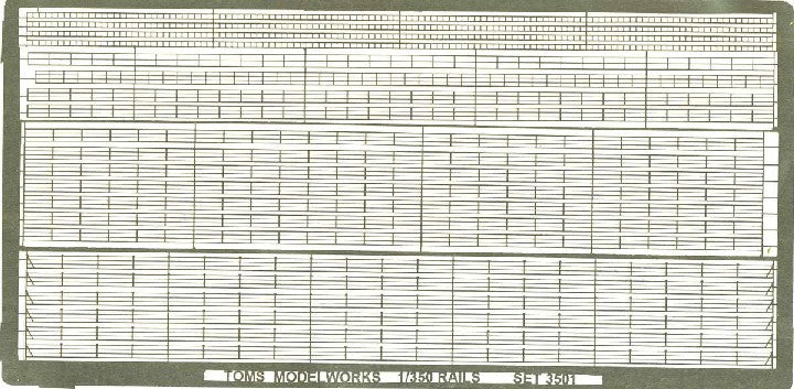 Toms Model Works 3501 1/350 US 3-Rail Ladder Set