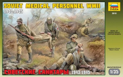 Zvezda 3618 1/35 WWII Soviet Medical Personnel (5)
