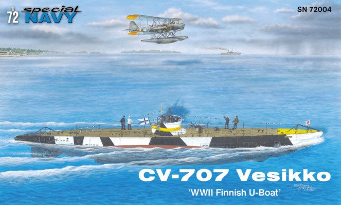 Special Hobby 72004 1/72 Special Navy WWII Vesikko CV707 Finnish U-Boat