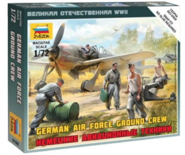 Zvezda 6188 1/72 German AF Ground Crew (5) (Snap)