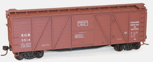 Accurail 7205 Ho 40'Ss Wood Boxcar Kgb&W