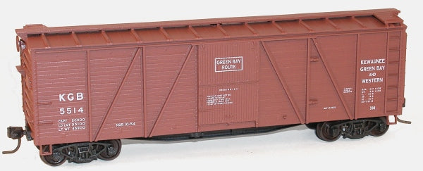 Accurail 7205 Ho 40'Ss Wood Boxcar Kgb&W