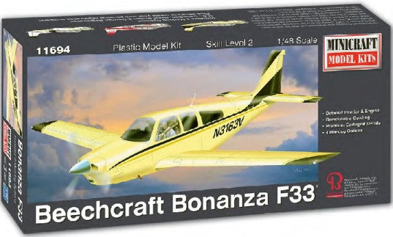 Minicraft 11694 1/48 Beechcraft Bonanza F33 Aircraft