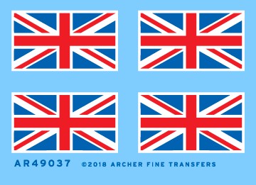 Archer Fine Transfers 49037 1/48 British Flags (2)