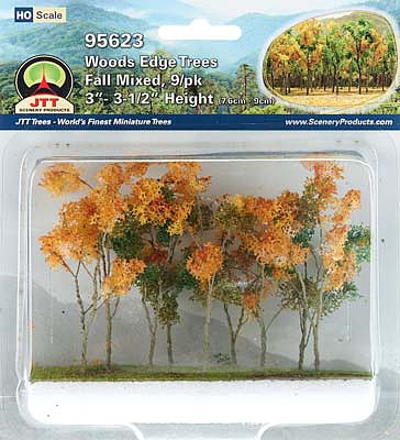 JTT Scenery 95623 Ho Woods Edge Trees Fall Mixed