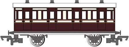 Bachmann 76032 HO Scale Toby's Museum Coach - Ready to Run - Thomas & Friends(TM) -- Brown, Cream