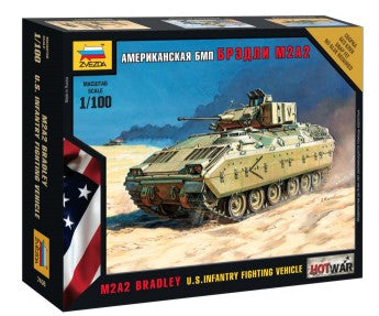 Zvezda 7406 1/100 US M2A2 Bradley Infantry Fighting Vehicle (Snap)